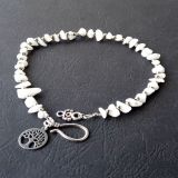 Moonstone and Tree of Life Pendant, Anklet